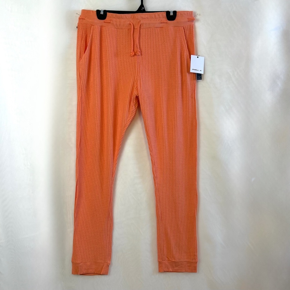 NWT O’Neill Women’s Peach Waffle Knit Lounge Pants / Size XL